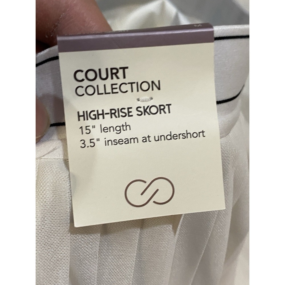 CALIA Carrie Underwood Woman's Pleated Skort White High Rise Tennis Golf M NWT - Picture 11 of 12